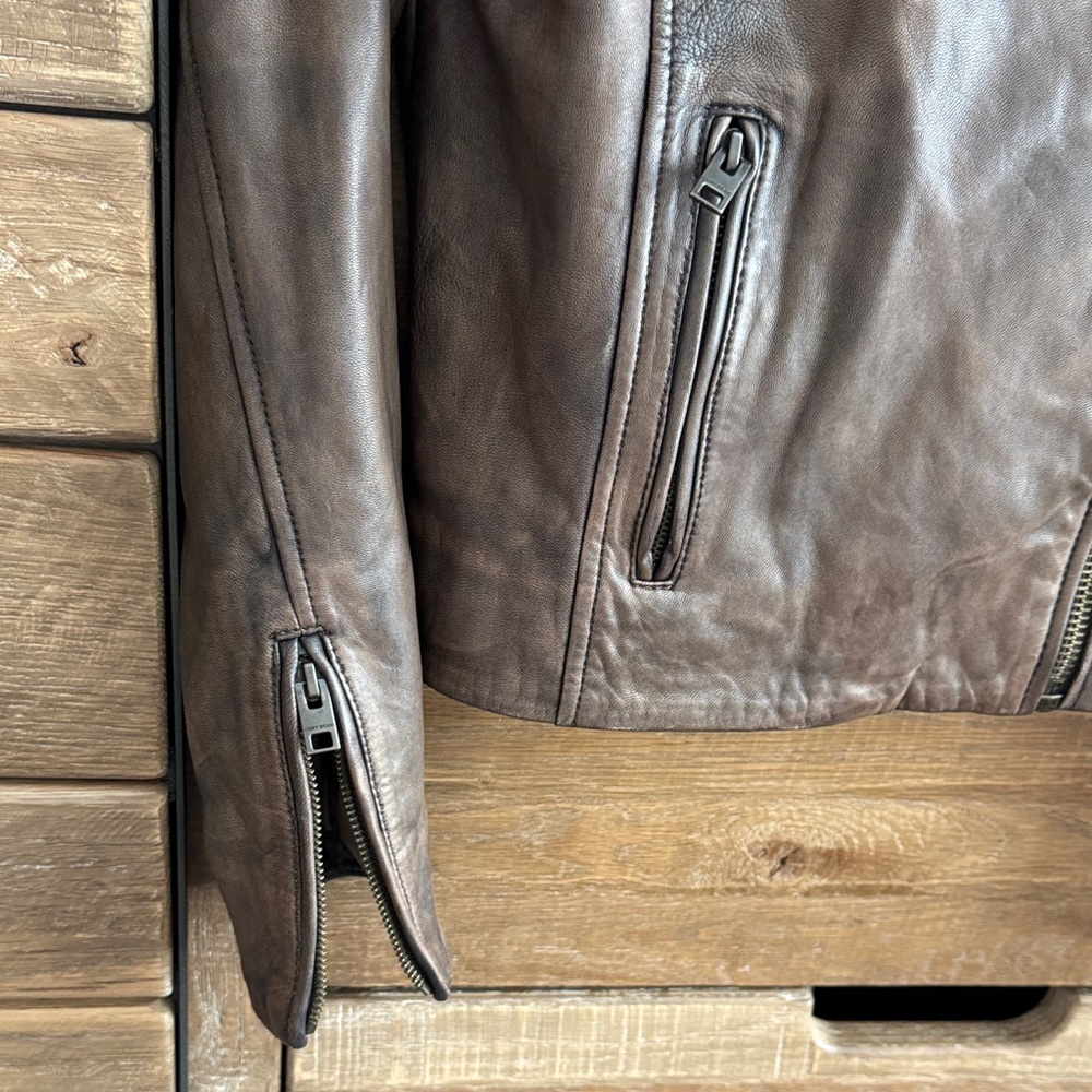 Lucky Brand Classic Moto Lamb Leather Jacket - Picture 4 of 13